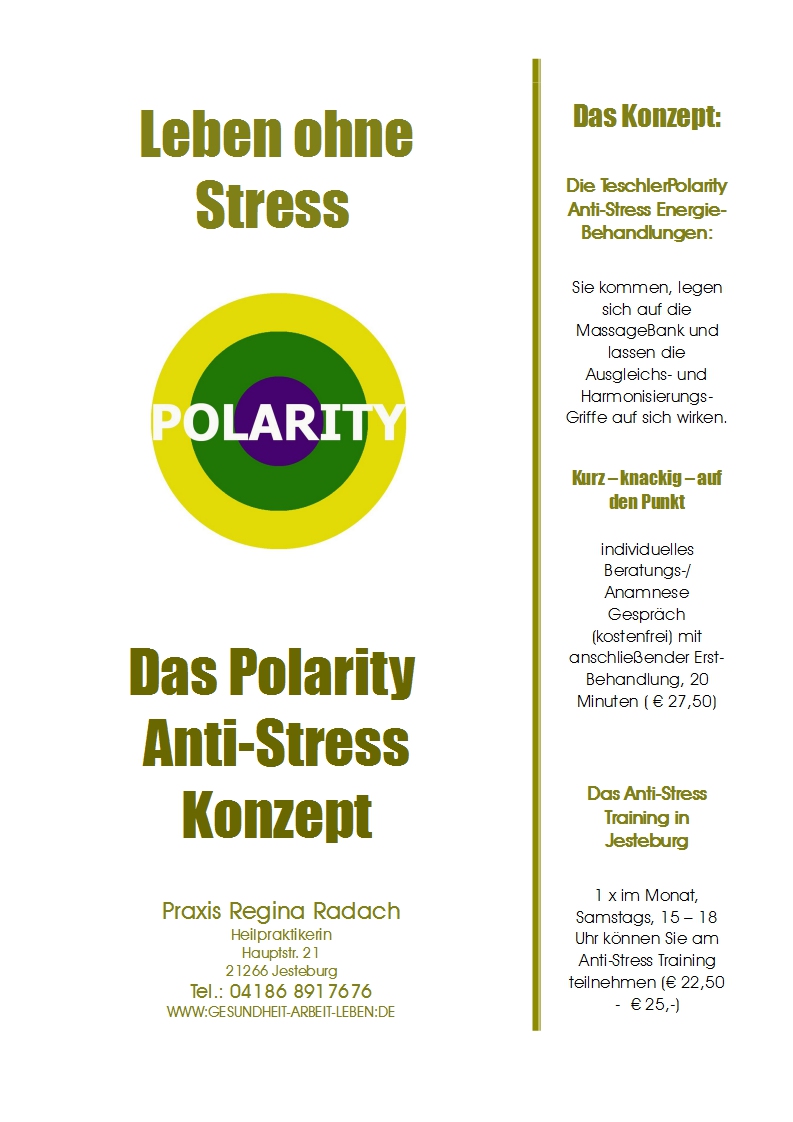 Anti-Stress Behandlungen und Training