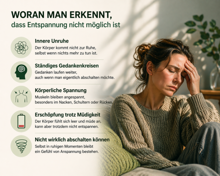 Entspannung nicht möglich – Anzeichen im Nervensystem und Körper