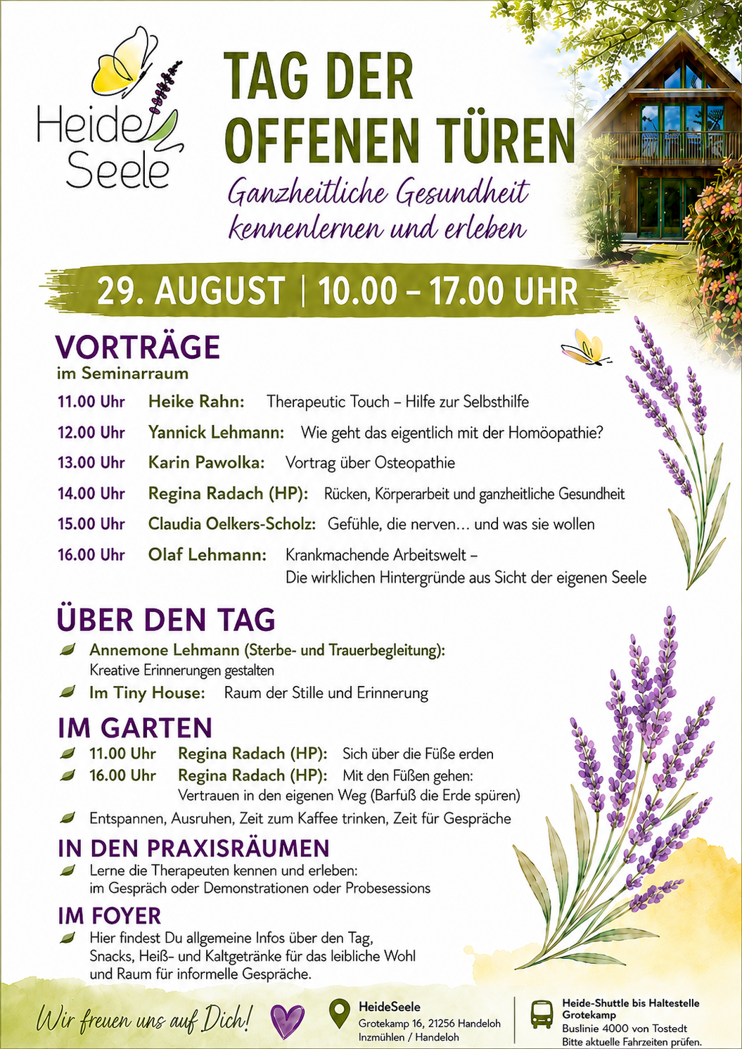 Tag der Offenen Türen - Veranstaltungsprogramm