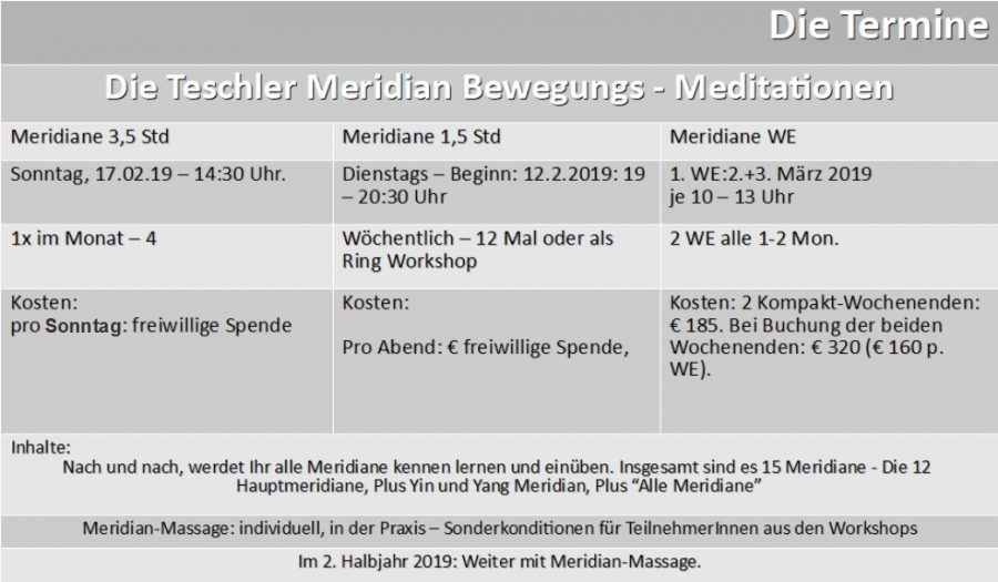 Polarity-Info 012019, Liste der Seminare 2 Polarity-Info 012019, Liste der Seminare 2